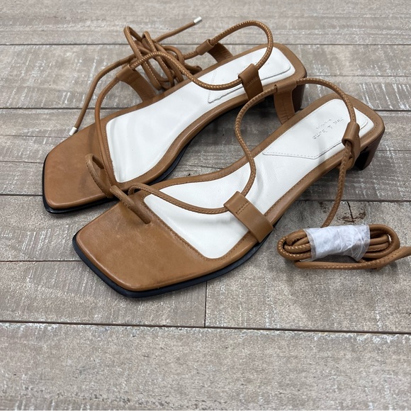 (AN-117) Rag & Bone Cindy Tie Sandals in Tan - Picture 2 of 4